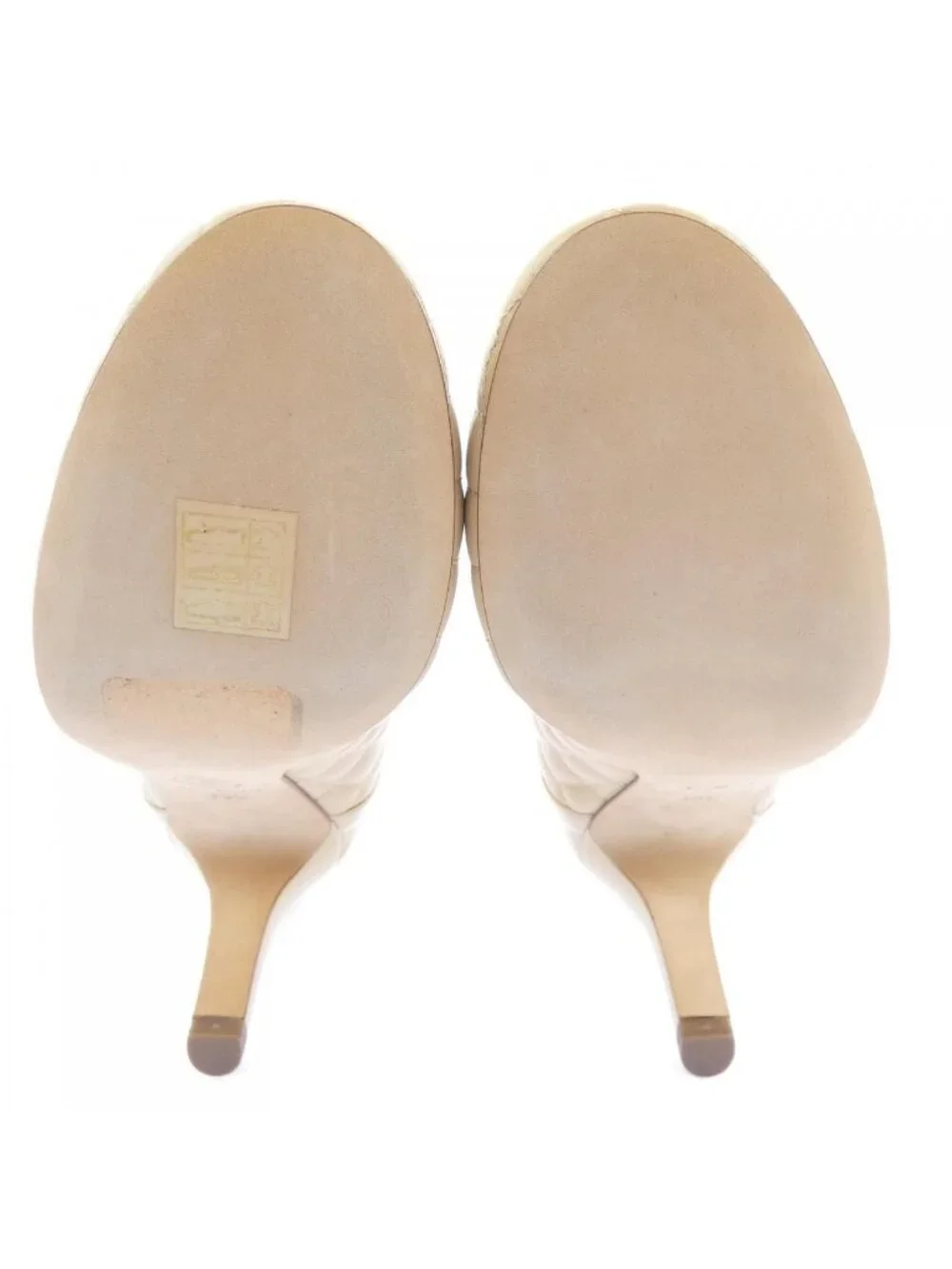 Chanel Pumps Heel Beige